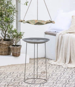 Dehner Natura Vogeltränke Ruacana, Ca. Ø35/H55 Cm -Gartenbedarfs Geschäft 20221102 WE MO 008 DehnerNaturaVogeltraenkenMetall