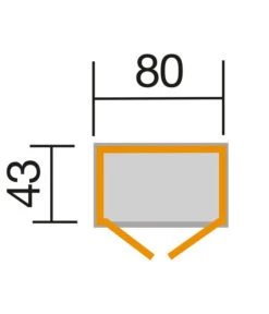 Weka Balkon-/Terrassenschrank 195, Ca. B80/H160/T43 Cm -Gartenbedarfs Geschäft 2916005 WE DE 001 WekaTerrassenschrank