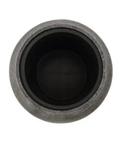 Dehner Polystone-Topf Kapstadt, Rund, Grau -Gartenbedarfs Geschäft 3207990 3208022 WE DE 001 DehnerPolystoneTopfbauchiggrau