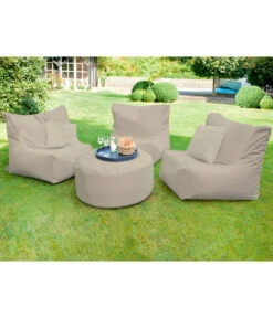 Outbag Outdoor-Sitzsack Piece Zipper Plus -Gartenbedarfs Geschäft 3484821 WE MO 001 OutbagOutdoorsitzsackbeige