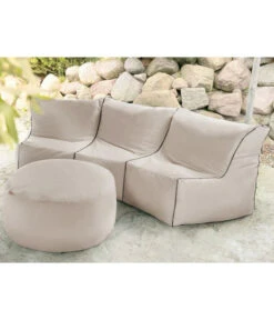 Outbag Outdoor-Sitzsack Piece Zipper Plus -Gartenbedarfs Geschäft 3484821 WE MO 002 OutbagOutdoorsitzsackbeige