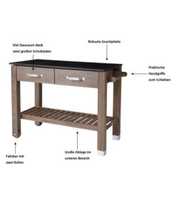 Dehner Premium Holz-Pflanztisch Windsor, Ca. B110/H84/T55 Cm -Gartenbedarfs Geschäft 4054797 WE IG 001 InfografikDehnerHolz PflanztischWindsor