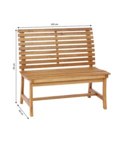 Dehner Akazienbank Paisley, 2-Sitzer -Gartenbedarfs Geschäft 4069167 WE BG 001 AkazienbankPaisley