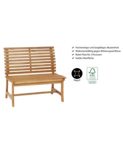 Dehner Akazienbank Paisley, 2-Sitzer -Gartenbedarfs Geschäft 4069167 WE IG 001 AkazienbankPaisley