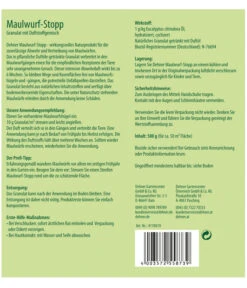 Gartenbedarfs Geschäft -Gartenbedarfs Geschäft 4170619 WE DE 001 DehnerMaulwurfStopp500gBioSchaedlingsbekaempfungMaulwurfmittelMaulwurfbekaempfung