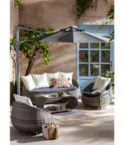 Dehner Geflechtlounge Avani, 4-teilig -Gartenbedarfs Geschäft 4209987 WE MO 005 LoungeAvani