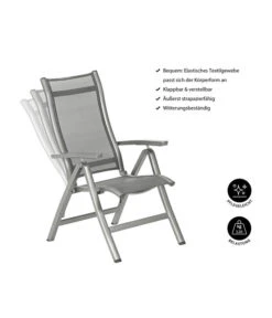 Dehner Klappsessel Chicago, Hochlehner -Gartenbedarfs Geschäft 4210316 WE IG 001 KLAPPSESSELCHICAGO