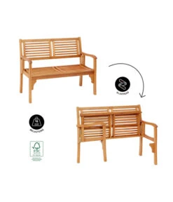 Dehner Klappbank Douglas, 2-Sitzer -Gartenbedarfs Geschäft 4216784 WE IG FS 001 DehnerKlappbankDouglas2Sitzer