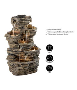 Dehner Polyresin-Gartenbrunnen Largo, Ca. B60,8/H98/T50 Cm -Gartenbedarfs Geschäft 4277729 WE IG 001 DehnerPolyresinGartenbrunnenLargo