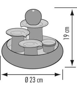 Seliger Zimmerbrunnen Trentino, Ø 23 X 19 Cm -Gartenbedarfs Geschäft 4317053 WE DE 001 SeligerZimmerbrunnenTrentinoGruen