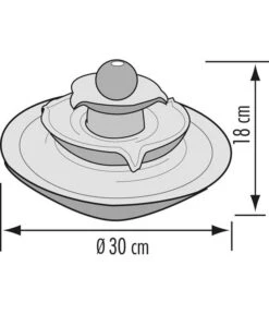 Seliger Zimmerbrunnen Pisa, Ca. Ø30/H18 Cm -Gartenbedarfs Geschäft 4317376 WE DE 001 SeligerZimmerbrunnenPisaBlau