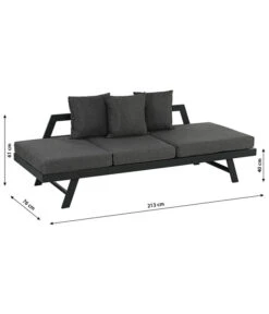 Dehner Funktionsliege Seattle -Gartenbedarfs Geschäft 4407318 WE BG 001 BankLiegeSeattleNeu