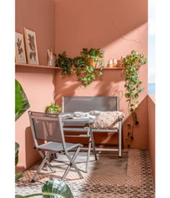 Dehner Klapptisch Chicago, Eckig -Gartenbedarfs Geschäft 4422382 6701544 6701783 WE MO 001 BalkongruppeChicago