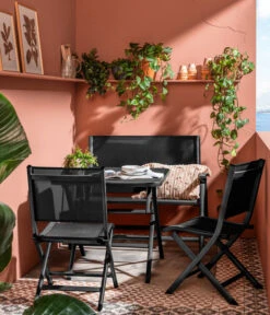 Dehner Klappstuhl Chicago -Gartenbedarfs Geschäft 4422382 WE MO 001 BalkongruppeChicago