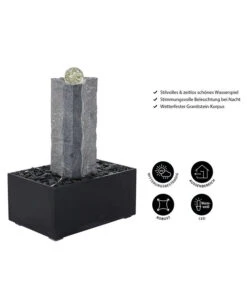 Dehner Granit-Gartenbrunnen Beata, Ca. B68/H85/T45 Cm -Gartenbedarfs Geschäft 5162235 WE IG 001 GranitBrunnenBeataNEU