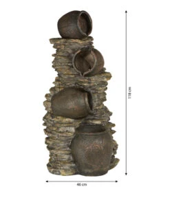 Dehner Polyresin-Gartenbrunnen Krüge, Ca. B46/H118/T60 Cm -Gartenbedarfs Geschäft 5339478 WE BG 001 DehnerPolyresinGartenbrunnenKruegeneu