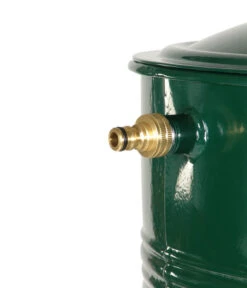 RENNER Metall-Regentonne Inkl. Steckanschluss, 150 L, Dunkelgrün -Gartenbedarfs Geschäft 6609481 WE DE 002 RegenwasserSammeltonnemitSteckanschlussca150l