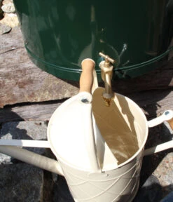 RENNER Metall-Regentonne Inkl. Steckanschluss, 150 L, Dunkelgrün -Gartenbedarfs Geschäft 6609481 WE DE 006 RegenwasserSammeltonnemitSteckanschlussca150l