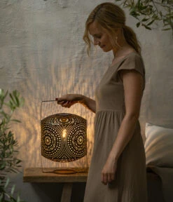 Dehner Solar Laterne Sapri, Ca. B25/H40/T25 Cm -Gartenbedarfs Geschäft 6646756 WE MO 002 DehnerSolarleuchteSolarLaterneSapri