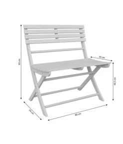 Dehner Klappbank Stavanger, 2-Sitzer -Gartenbedarfs Geschäft 6666473 WE BG 001 KlappbankStavanger