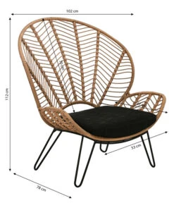 Dehner Geflechtsessel Venezia -Gartenbedarfs Geschäft 6701650 WE BG 001 GeflechtsesselVenezia