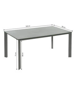 Dehner Gartentisch Nancy, Ca. B160/H75/T90 Cm 15 Dehner Gartentisch Nancy, Ca. B160/H75/T90 Cm -Gartenbedarfs Geschäft 6701734 WE BG 001 TischNancy