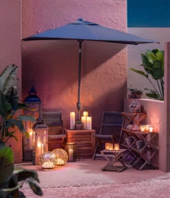 Dehner Schirmbox Macao -Gartenbedarfs Geschäft 6703243 WE MO 001 Outdoorbeleuchtung