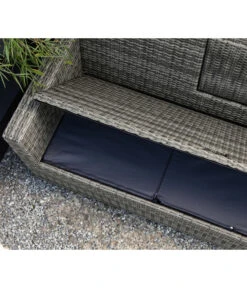 Dehner Flecht-Truhenbank Föhr, 3-Sitzer -Gartenbedarfs Geschäft 6704795 WE DE 002 TruhenbankFoehrNeu