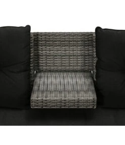 Dehner Flecht-Truhenbank Föhr, 3-Sitzer -Gartenbedarfs Geschäft 6704795 WE DE 004 TruhenbankFoehrNeu