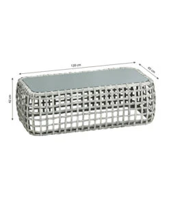 Dehner Flechtlounge Bali, 4-teilig -Gartenbedarfs Geschäft 6705305 WE BG 001 LoungeBaliTischFinal