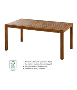 Dehner Gartentisch Lima, Ca. B160/H75/T90 Cm -Gartenbedarfs Geschäft 6708713 WE IG 001 TischLima