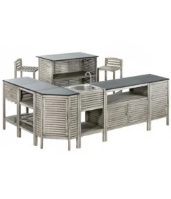 Dehner Barstuhl Southampton 9 Dehner Barstuhl Southampton -Gartenbedarfs Geschäft 6713390 WE FS 003 BarSouthamptonGrauNeu