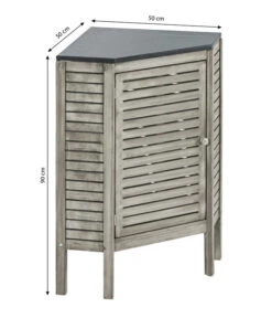 Dehner Eckschrank Southampton, Ca. B50/H90/T50 Cm -Gartenbedarfs Geschäft 6713531 WE BG 001 EckschrankSouthamptonGrau