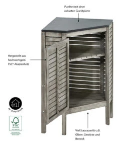 Dehner Eckschrank Southampton, Ca. B50/H90/T50 Cm -Gartenbedarfs Geschäft 6713531 WE IG 001 EckschrankSouthamptonGrau