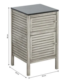Dehner Schrank Southampton, Ca B50/H90/T50 Cm -Gartenbedarfs Geschäft 6713663 WE BG 001 SchrankSouthampton50Grau
