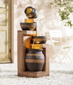 Dehner Polyresin-Gartenbrunnen Monterry, Ca. H117,5 Cm -Gartenbedarfs Geschäft 6742472 WE MO 001 DehnerPolyresinGartenbrunnenMonterryNEU