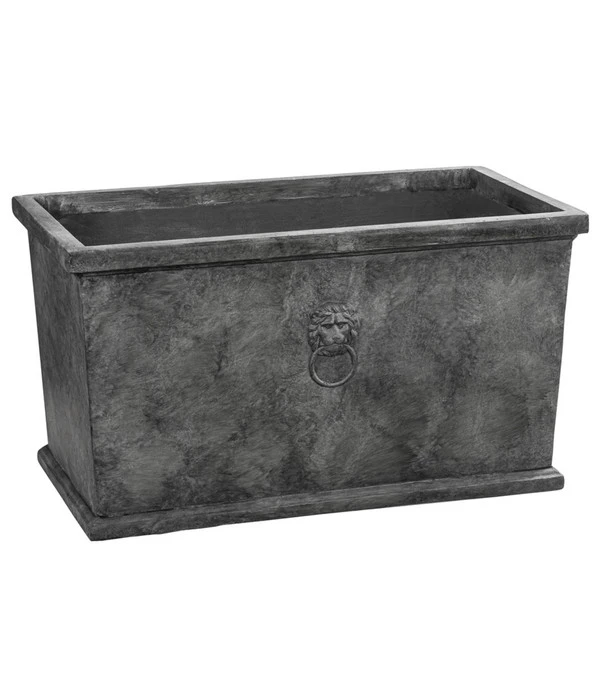 Dehner Leichtbeton-Kasten Windsor, Rechteckig, Grau 1 Dehner Leichtbeton-Kasten Windsor, Rechteckig, Grau