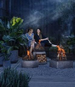 Feuerschale Gran Canaria, Ca. Ø54/H72 Cm -Gartenbedarfs Geschäft 6870513 WE MO 001 Feuerschalen