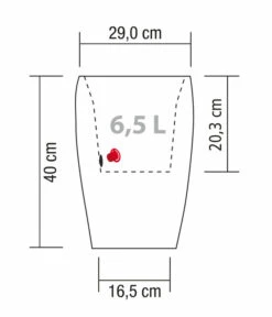 Scheurich Kunststoff-Topf Barceo High, Rund 12 Scheurich Kunststoff-Topf Barceo High, Rund -Gartenbedarfs Geschäft 6878946 WE BG 001 ScheurichTopfBarceoHigh