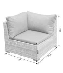 Dehner Balkonset Como, 4-teilig -Gartenbedarfs Geschäft 6894166 WE DE 003 BalkonSetComoSkizze