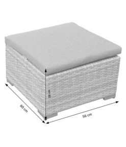 Dehner Balkonset Como, 4-teilig -Gartenbedarfs Geschäft 6894166 WE DE 005 BalkonSetComoSkizze