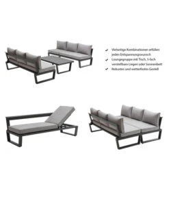 Dehner Liegenset Bellevue, 3-teilig -Gartenbedarfs Geschäft 6894182 WE IG 001 DehnerLiegensetBellevue