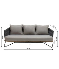 Dehner Gartenlounge Monte Carlo, 4-teilig -Gartenbedarfs Geschäft 6895346 WE BG 001 LoungeMonteCarlo