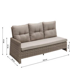 Dehner Geflechtlounge Bologna, 5-teilig -Gartenbedarfs Geschäft 6903447 WE BG 001 LoungeBologna korrektur