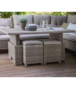 Dehner Geflechtlounge Bologna, 5-teilig -Gartenbedarfs Geschäft 6903447 WE MO 002 LoungeBolognaNEU