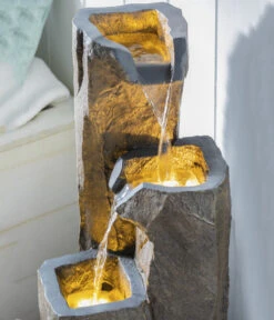 Dehner Polyresin-Gartenbrunnen Sedona, Ca. H85 Cm -Gartenbedarfs Geschäft 6911101 WE DE 001 BrunnenSedona