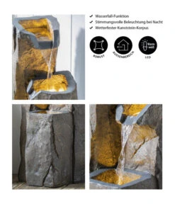 Dehner Polyresin-Gartenbrunnen Sedona, Ca. H85 Cm -Gartenbedarfs Geschäft 6911101 WE IG 001 DehnerPolyresinGartenbrunnenSedona