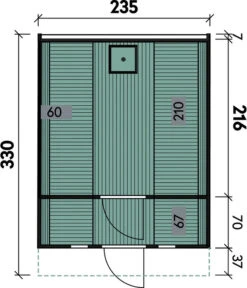 Wolff Finnhaus Saunafass 330 De Luxe Bausatz, Thermoholz, Ca. B235/H242/T330 Cm -Gartenbedarfs Geschäft 6934046 WE DE 001 FinnhausSaunafass330