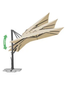 Schneider Ampelschirm Rhodos Smart, Quadratisch, Ca. B300/T300 Cm -Gartenbedarfs Geschäft 6953384 6953434 WE IG 003 SchneiderAmpelschirmRhodosSmart