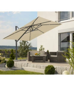 Schneider Ampelschirm Rhodos Smart, Quadratisch, Ca. B300/T300 Cm -Gartenbedarfs Geschäft 6953384 WE MO 001 SchneiderAmpelschirmRhodosSmartnatur